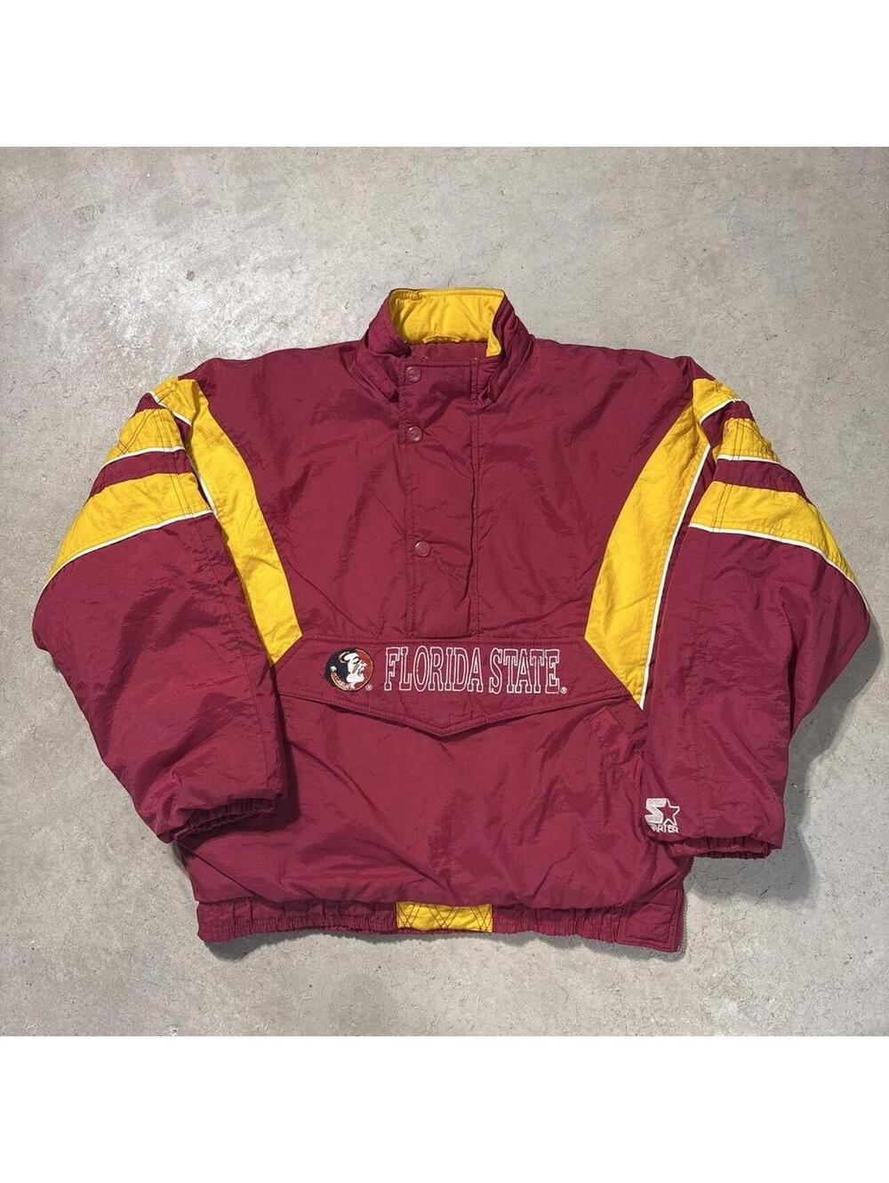 Vintage 90s Florida State Seminoles Starter Pullover Jacket Men's M